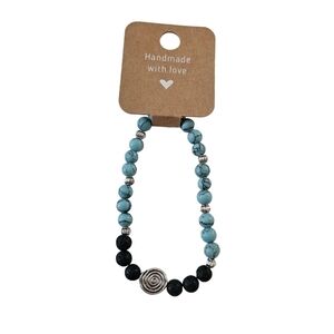 New Bracelet featuring Lava and stone beads.